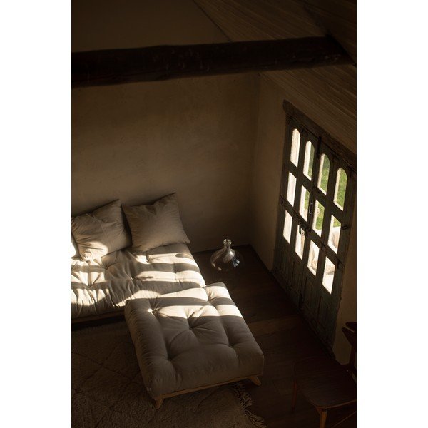 Табуретка за крака Natural Clear/Olive Green Senza - Karup Design-image-3