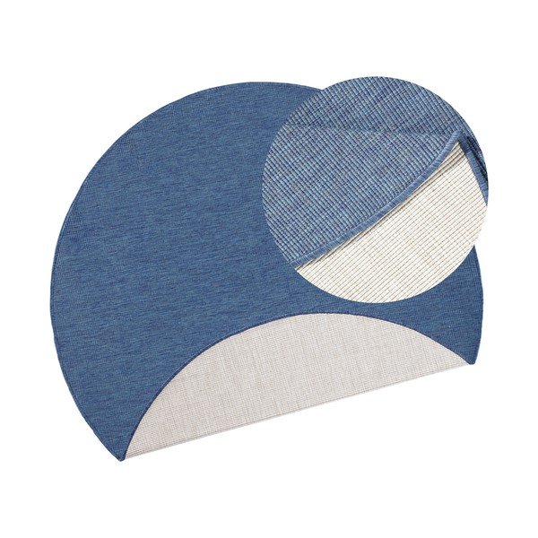 Modrý venkovní koberec NORTHRUGS Miami, ø 200 cm