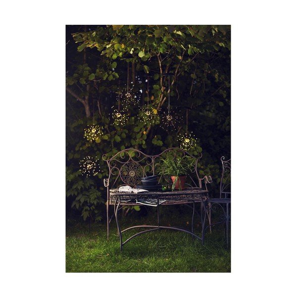 Външна слънчева LED светлина за окачване с бели светодиоди , височина 50 см Firework - Star Trading-image-4