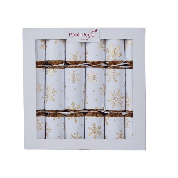 Коледни крекери в комплект от 6 броя Snowflakes - Robin Reed
