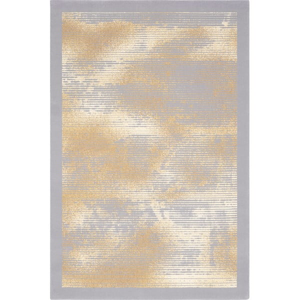 Бежово-сив вълнен килим 100x180 cm Stratus - Agnella