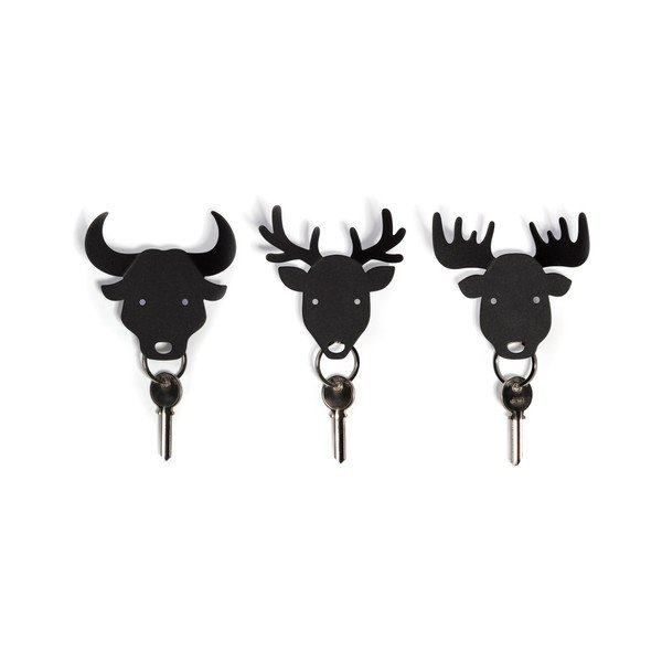 Věšák na klíče Bull, černý-image-2