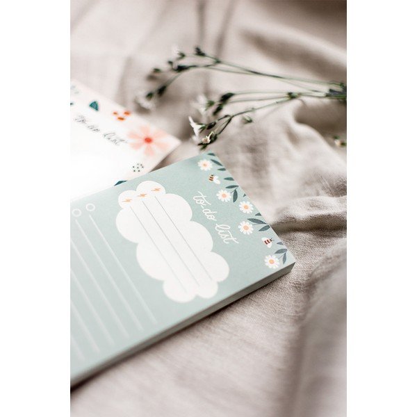 Линиран лист за откъсване с мотив Цветя , 70 листа - Printintin-image-1