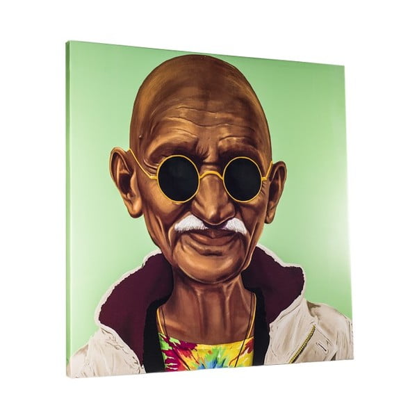 Obraz Gandhi, 80x80 cm