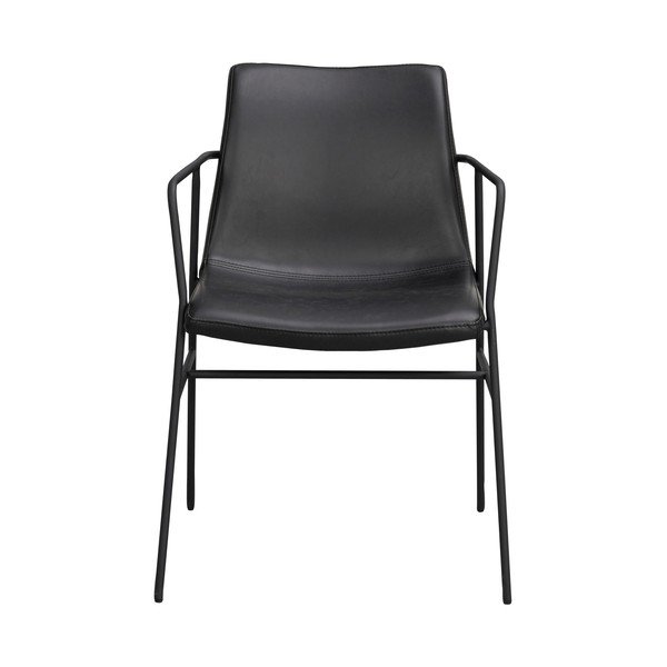 Черен трапезен стол с тапицерия от изкуствена кожа Huntingbay Huntington - Rowico-image-3