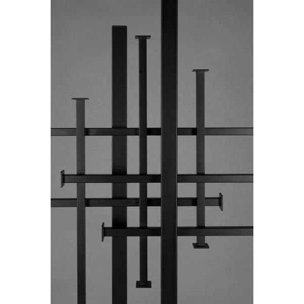 Черна стоманена стойка за връхни дрехи 71x185 cm Rumex – Dutchbone-image-3