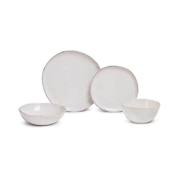 Глинен комплект за хранене 24 бр. Snow Heart – Bonami Essentials-image-2