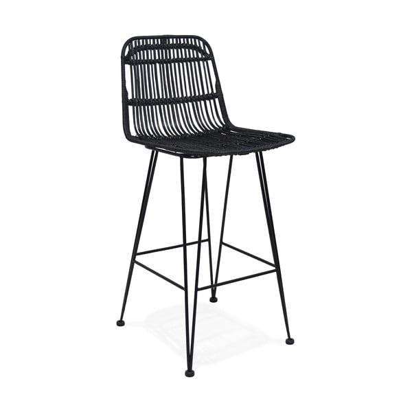 Черен мини бар стол, височина на седалката 65 cm Liano - Kokoon