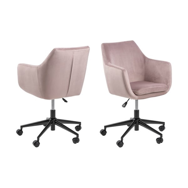 Розов офис стол Nora - Actona-image-4