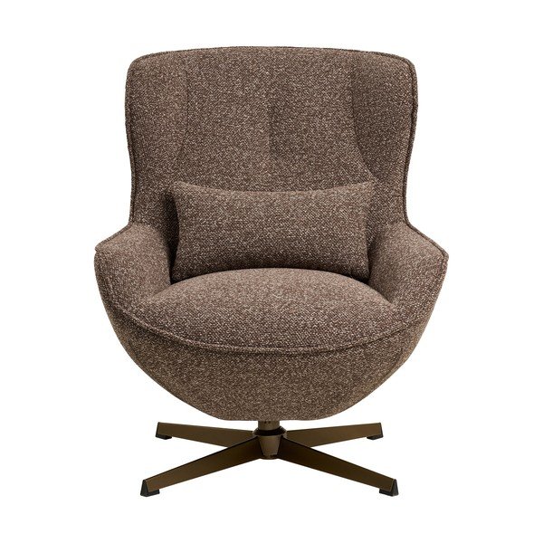 Кафяво въртящо се кресло Blenheim – House Nordic-image-2
