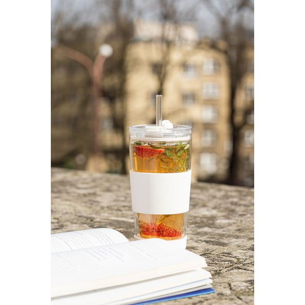 Бяла термочаша 600 ml Fuori – Vialli Design-image-3