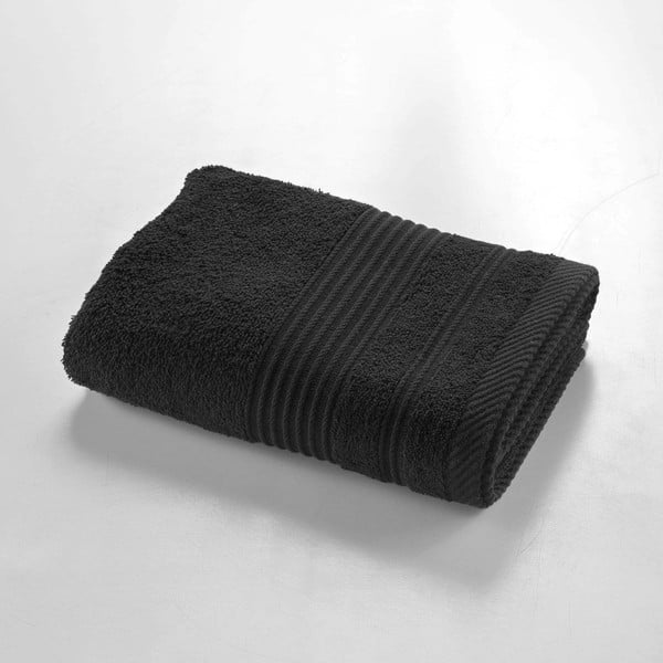 Черна памучна кърпа от тери 50x90 cm Tendresse – douceur d'intérieur