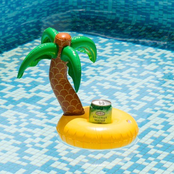 Надуваем пръстен за напитки Palmtree - InnovaGoods-image-1