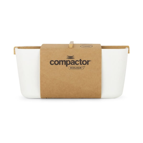 Бял органайзер за баня Ecologic, 21 x 8 cm - Compactor-image-3