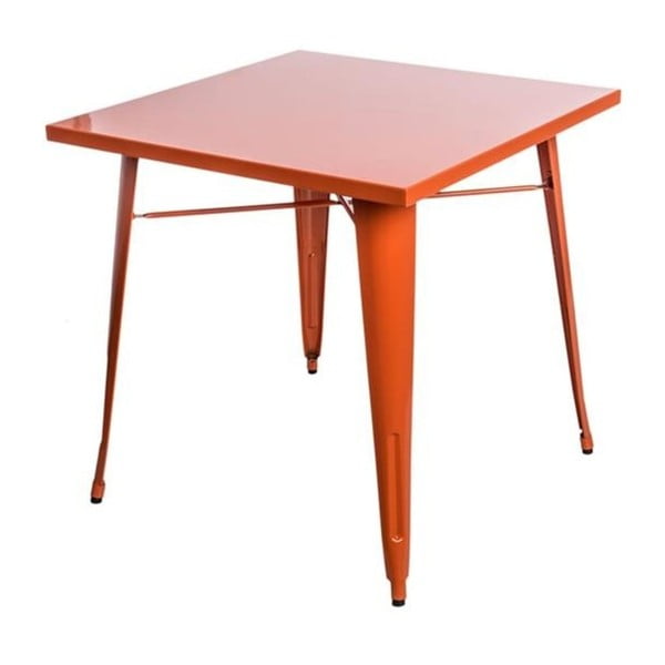 Oranžový jídelní stůl D2 Paris
