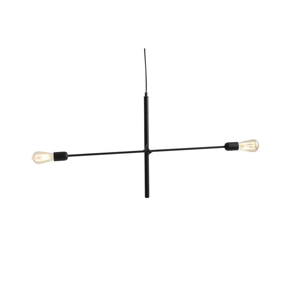 Černé závěsné světlo pro 2 žárovky Custom Form Twigo