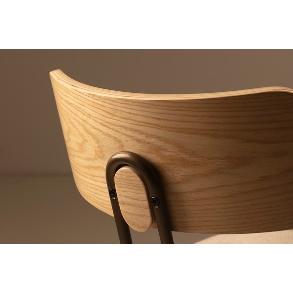 Бежов/в естествен цвят тапициран трапезен стол Olimpia – MOME-image-3