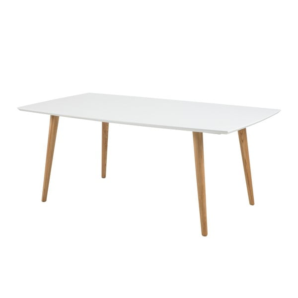 Bílý jídelní stůl Actona Elise High Gloss, 180 x 100 cm