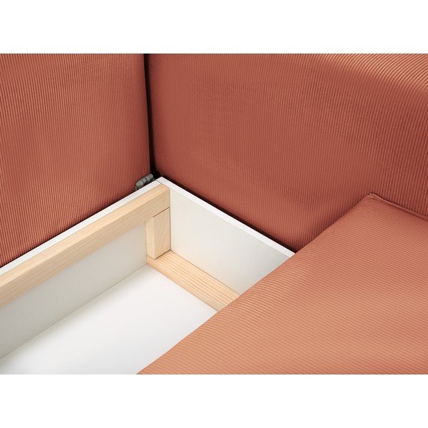 Розов велурен разтегателен диван Azalea - Mazzini Sofas-image-1