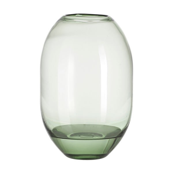 Зелена стъклена ваза Хедж, височина 29 cm - A Simple Mess