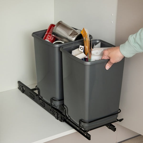 Пластмасови кофи за отпадъци в комплект от 2 бр. 20 л - Addis-image-1