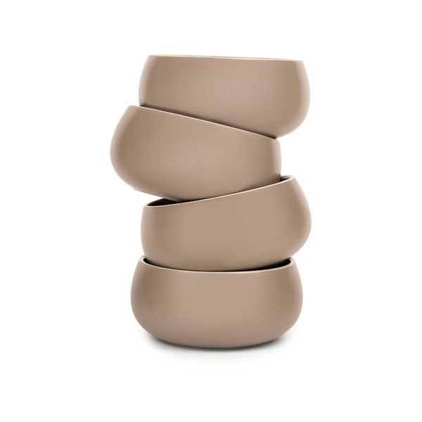 Бежови глинени купички в комплект 4 бр. 600 ml Terra Luma – Bonami Selection-image-2