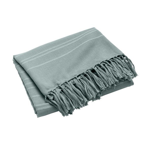 Зелено памучно покривало за легло 125x150 cm Lilia – douceur d'intérieur