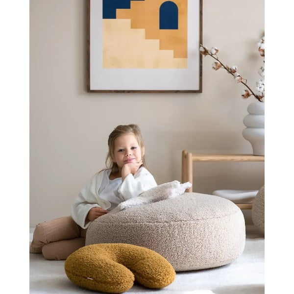 Кафява детска възглавница за диван от букле U – Wigiwama-image-2