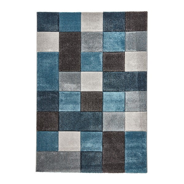 Синьо-сив килим Бруклин, 160 x 220 cm - Think Rugs