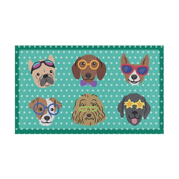 Изтривалка 40x70 cm Dogs on Polka Dots – Artsy Doormats