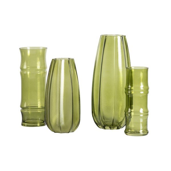 Зелена стъклена ваза Kali, височина 28 cm - WOOOD-image-2