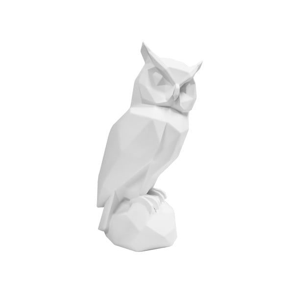 Бяла полирезинова статуетка на бухал Owl - PT LIVING