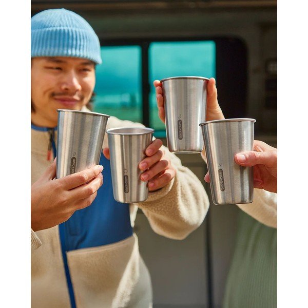 Чаша за път от неръждаема стомана в сребрист цвят 500 ml – Black + Blum-image-4