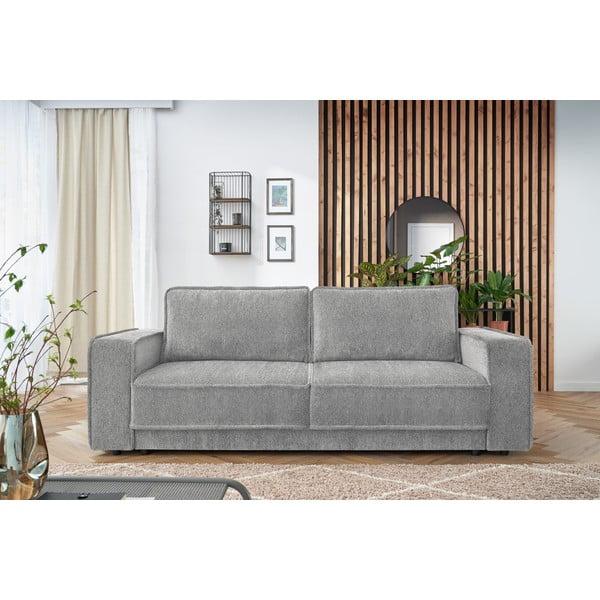 Светлосив разтегателен диван Emile - Bobochic Paris-image-4