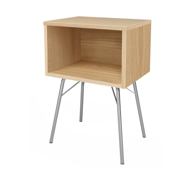 Нощно шкафче от дъб в естествен цвят Rayburn - Woodman-image-2