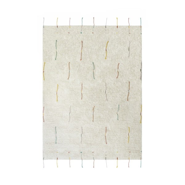 Кремаво памучно детско килимче за игра 120x160 cm Wildflowers – Lorena Canals-image-4