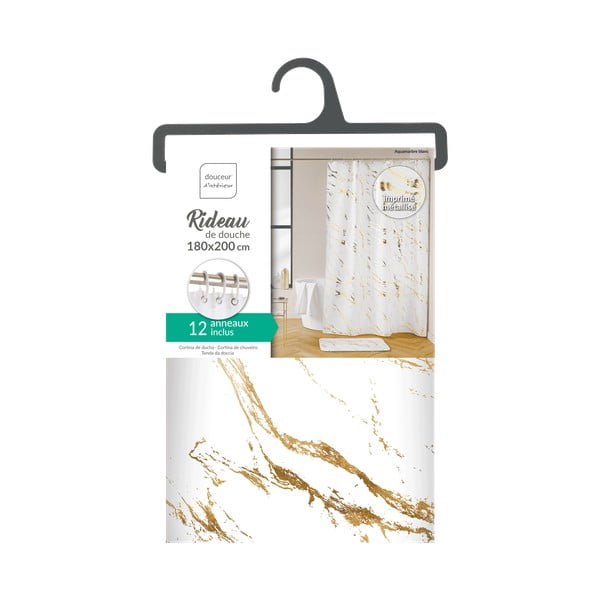 Завеса за душ 180x200 cm Aquamarbre – douceur d'intérieur-image-4
