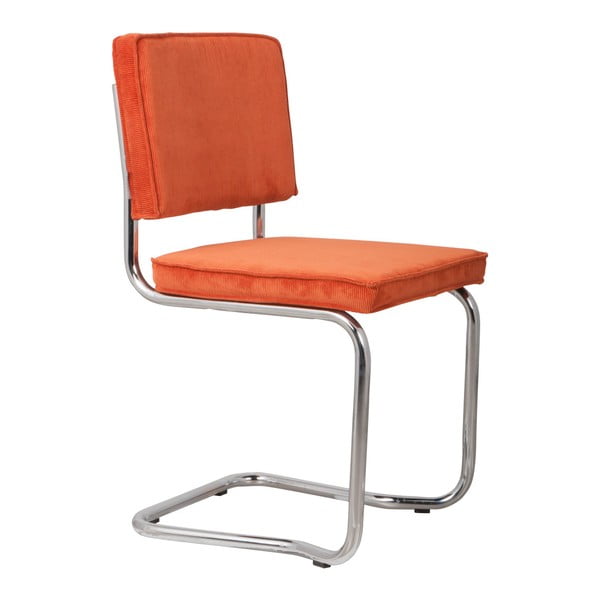 Комплект от 2 оранжеви стола Ridge Kink Rib - Zuiver