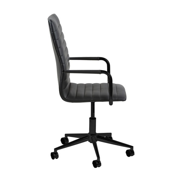 Черен офис стол на колела Wislow Winslow - Actona-image-3