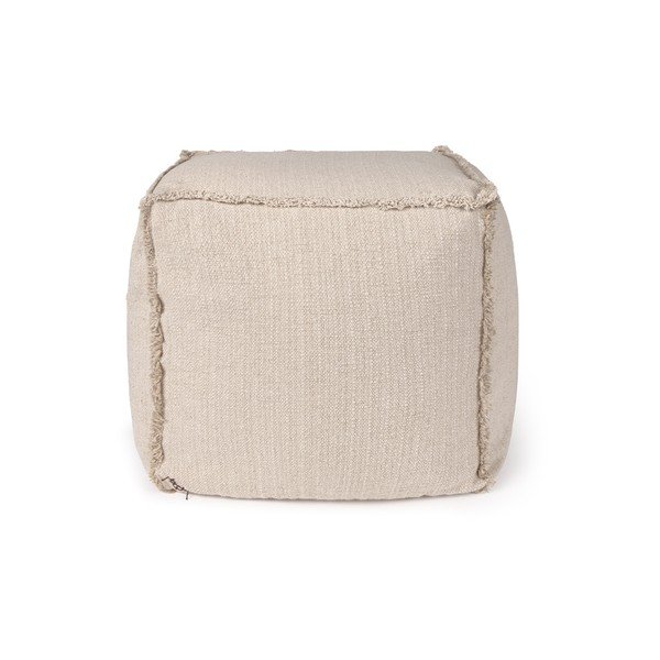 Кремав пуф Handloom – Lorena Canals
