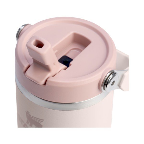 Светлорозов термос от неръждаема стомана 410 ml IceFlow™ Flip Straw 2.0 Tumbler Rose Quartz – Stanley-image-3