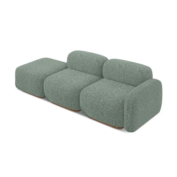 Светлозелен модулна лежанка (десен ъгъл) Ailani – Makamii-image-3