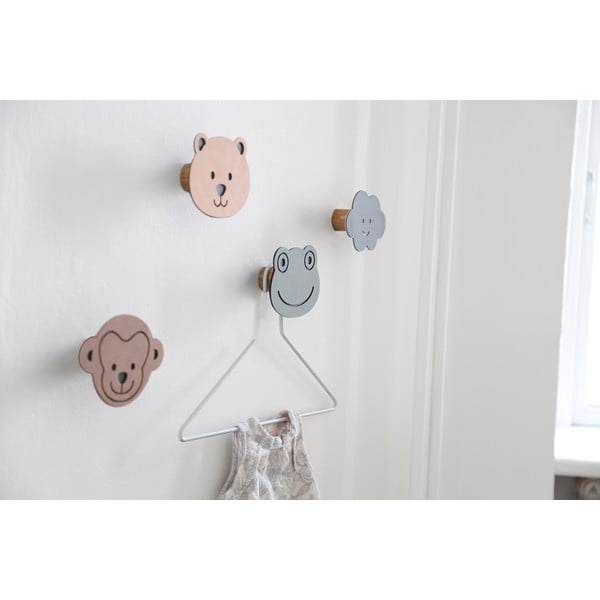 Сиво-зелена стенна стоманена кука Frog Dot Nupo – LIND DNA-image-2