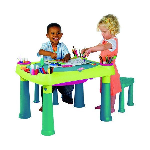 Комплект детска маса за игра и 2 стола Creative - Curver-image-2