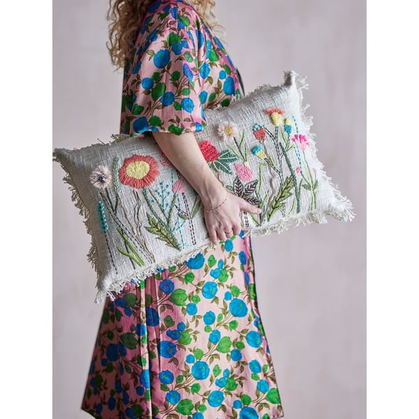 Памучна декоративна възглавница 60x35 cm Tetti – Bloomingville-image-1