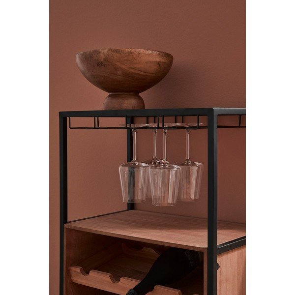 Шкаф за вино в естествен цвят брой бутилки 12, 51x91x30 cm Isaac – Yes Everyday-image-1