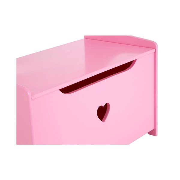 Розово детско шкафче с пейка 60x62x34 cm Pink Heart – Premier Housewares-image-4