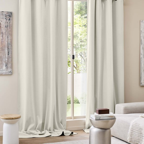 Бежово термо перде от рипсено кадифе 140x260 cm Madison – douceur d'intérieur-image-3