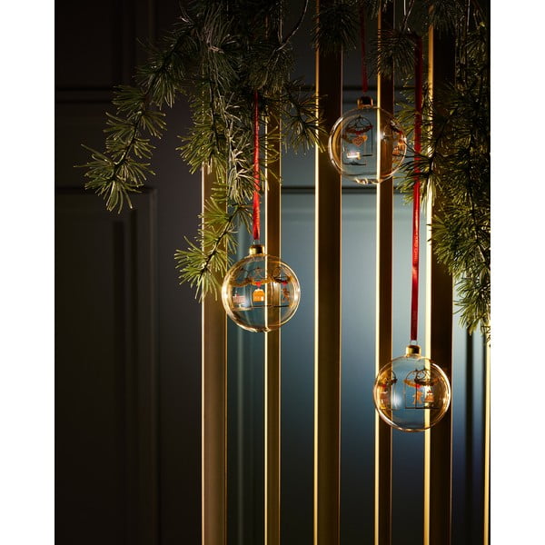 Стъклена ръчно издухана коледна топка ø 8 cm Annual Christmas Bauble – Holmegaard-image-2