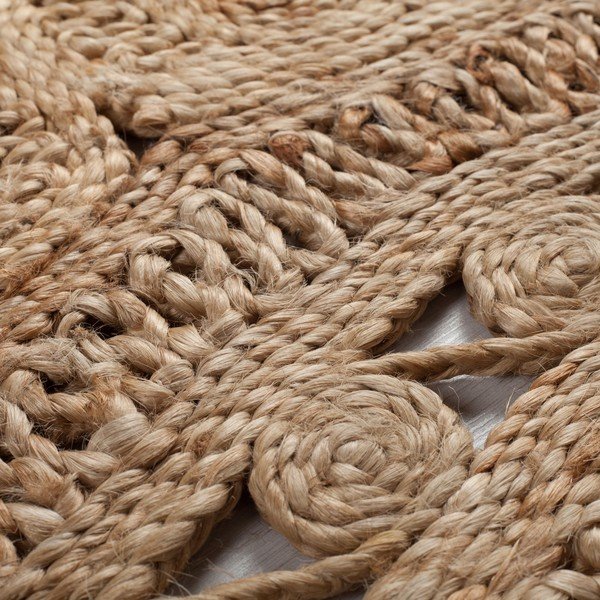 Кръгъл килим от юта в естествен цвят ø 150 cm Eden - Flair Rugs-image-2